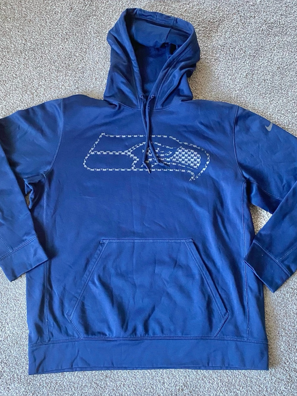 Seattle Seahawks Nike Hoodie Mens Small Blue NFL